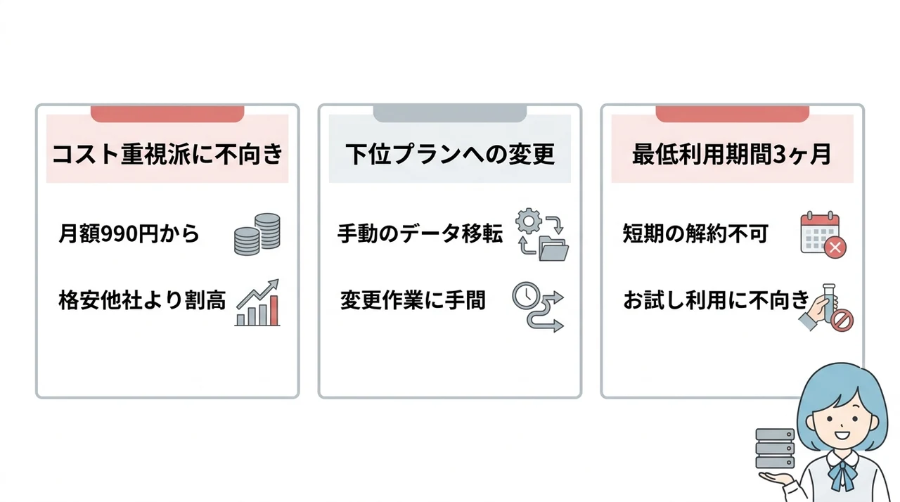 契約前に知っておきたいエックスサーバーのデメリット