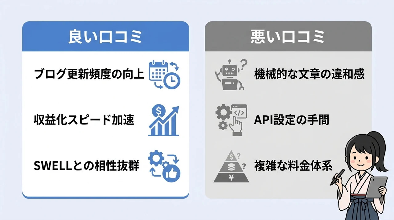 AI維新writerの良い口コミ・評判
