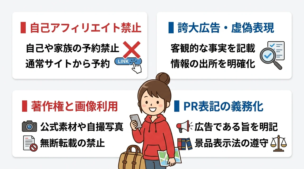 アカウント停止を防ぐための禁止事項と注意点